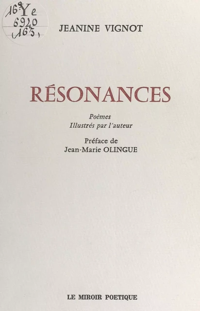 Résonances - Jeanine Vignot - FeniXX réédition numérique