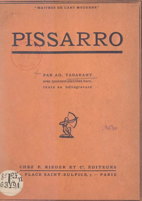 Pissarro - F. Paillart, Adolphe Tabarant - FeniXX réédition numérique