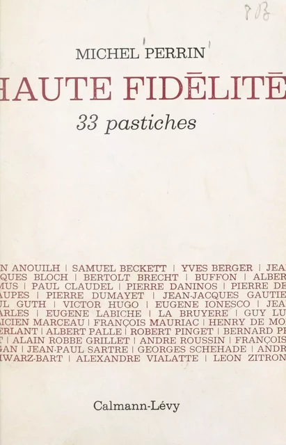 Haute fidélité - Michel Perrin - (Calmann-Lévy) réédition numérique FeniXX