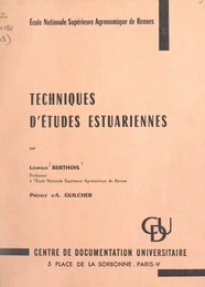 Techniques d'études estuariennes