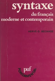 Syntaxe du français moderne et contemporain