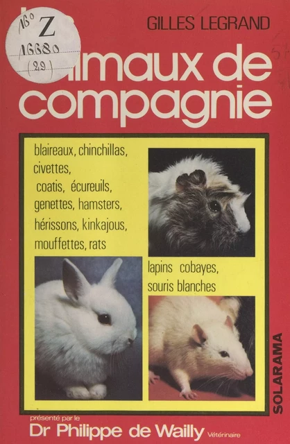 Les animaux de compagnie - Gilles Legrand - (Solar) réédition numérique FeniXX