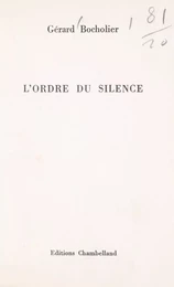 L'ordre du silence