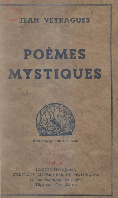 Poèmes mystiques - Jean Veyragues - FeniXX réédition numérique