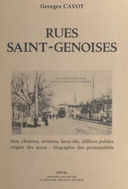 Rues Saint-Genoises - Georges Cavot - FeniXX réédition numérique