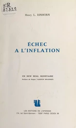 Échec à l'inflation : un new deal monétaire