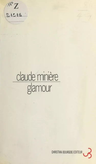 Glamour - Claude Minière - FeniXX réédition numérique