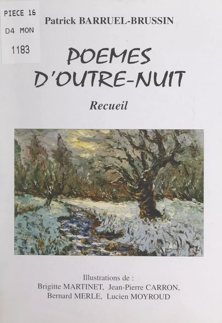 Poèmes d'outre-nuit - Patrick Barruel-Brussin - FeniXX réédition numérique