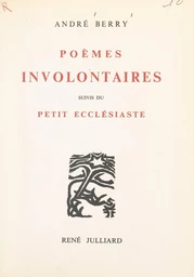 Poèmes involontaires