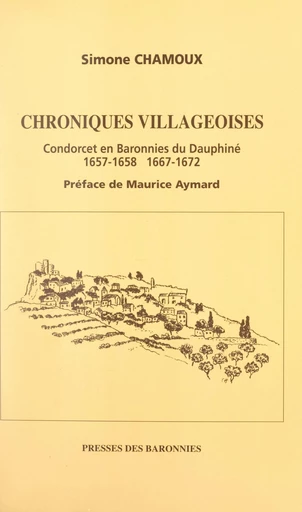 Chroniques villageoises - Simone Chamoux - FeniXX réédition numérique