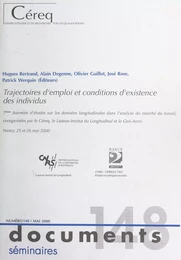 Trajectoires d'emploi et conditions d'existence des individus