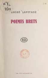 Poèmes bruts