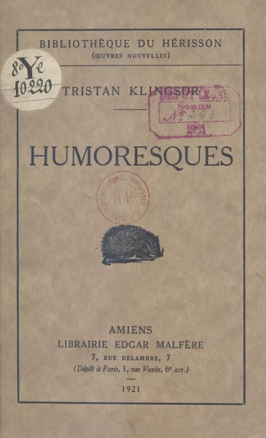 Humoresques - Tristan Klingsor - FeniXX réédition numérique