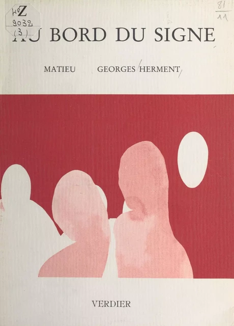 Au bord du signe - Georges Herment - FeniXX réédition numérique