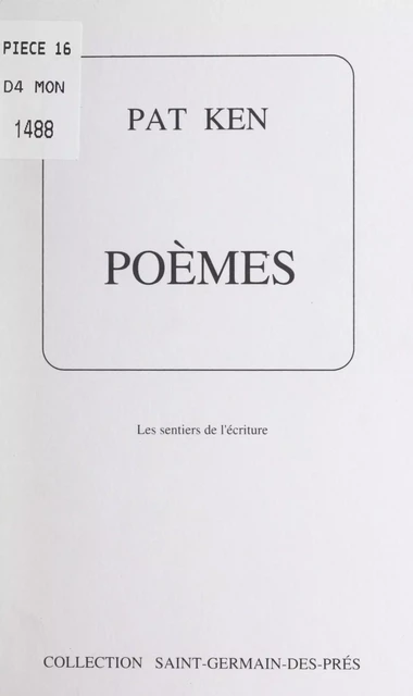 Poèmes - Pat Ken - FeniXX réédition numérique