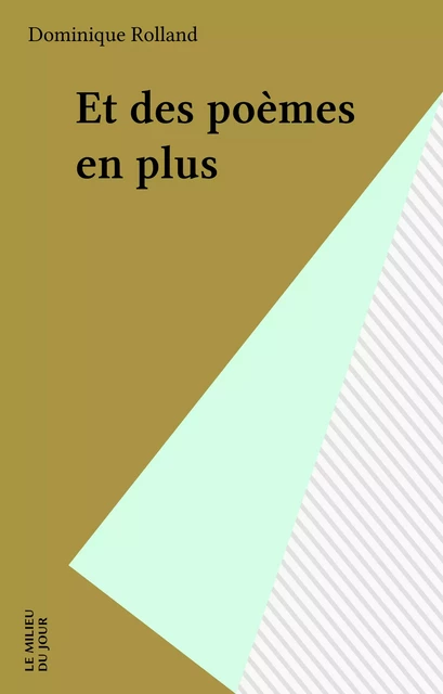 Et des poèmes en plus - Dominique Rolland - FeniXX réédition numérique