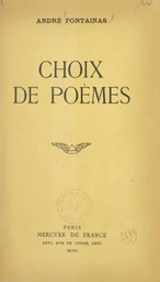 Choix de poèmes