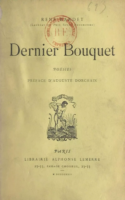 Dernier bouquet - René Bardet - FeniXX réédition numérique