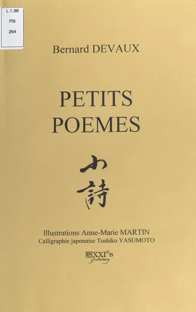 Petits poèmes - Bernard Devaux - FeniXX réédition numérique