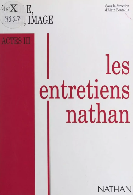 Parole, écrit, image -  Collectif - (Nathan) réédition numérique FeniXX