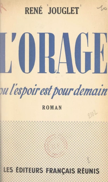 L'orage - René Jouglet - FeniXX réédition numérique