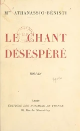 Le chant désespéré