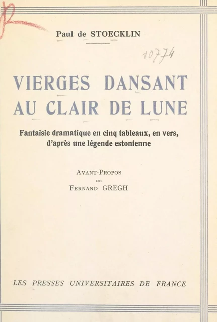 Vierges dansant au clair de lune - Paul de Stœcklin - FeniXX réédition numérique