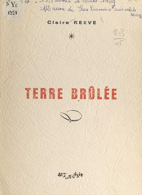 Terre brûlée - Claire Reeve - FeniXX réédition numérique