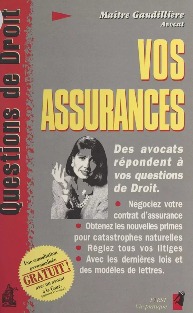 Vos assurances - Florence Gaudillière - First (réédition numérique FeniXX)