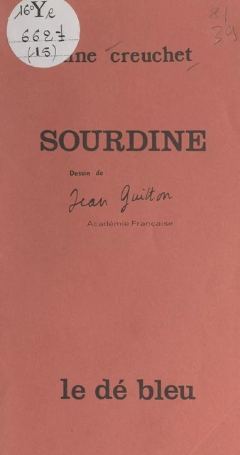 Sourdine - Anne Creuchet - FeniXX réédition numérique