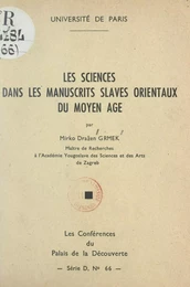 Les sciences dans les manuscrits slaves orientaux du Moyen Âge