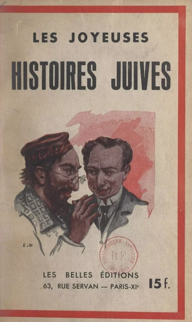 Les joyeuses histoires juives - Jacob Isaac - FeniXX réédition numérique