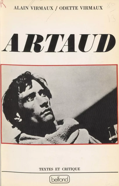 Artaud - Alain Virmaux, Odette Virmaux - (Belfond) réédition numérique FeniXX