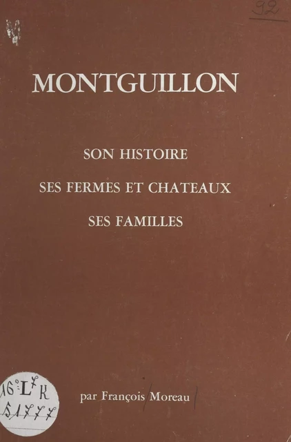 Montguillon - François Moreau - FeniXX réédition numérique