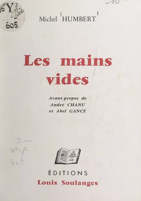 Les mains vides - Michel Humbert - FeniXX réédition numérique