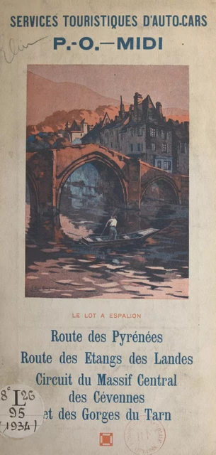 Services touristiques d'auto-cars P.-O.-Midi - Georges Rozet - FeniXX réédition numérique