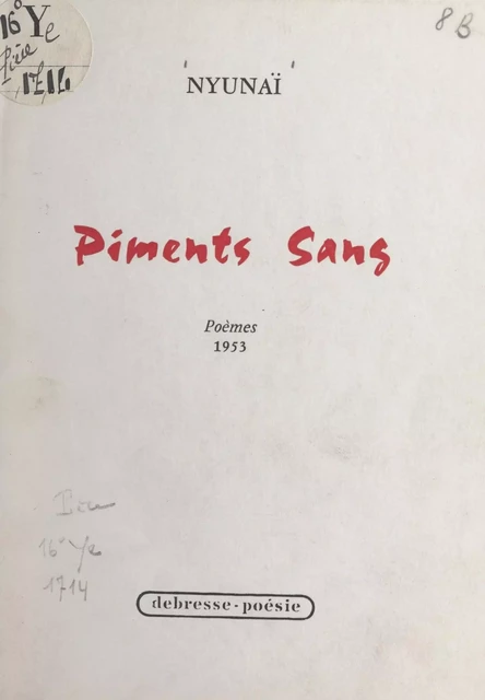 Piments sang -  Nyunaï - FeniXX réédition numérique