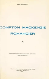 Compton Mackenzie, romancier