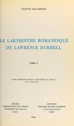 Le labyrinthe romanesque de Lawrence Durrell (2)