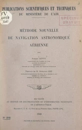 Méthode nouvelle de navigation astronomique aérienne