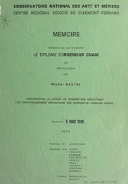 Contribution à l'étude de paramètres améliorant les caractéristiques mécaniques des composites carbone-résine