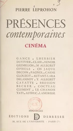 Présences contemporaines. Cinéma