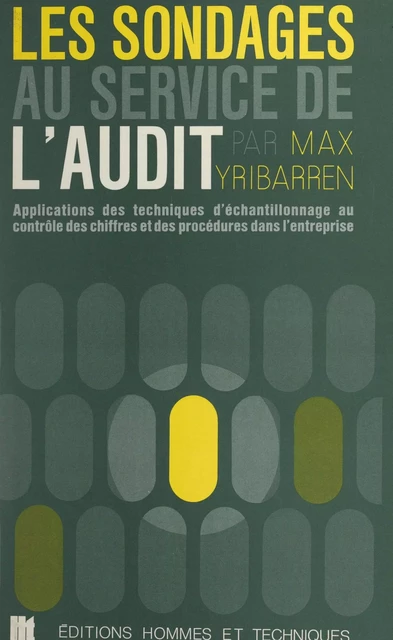 Les sondages au service de l'audit - Max Yribarren - FeniXX réédition numérique