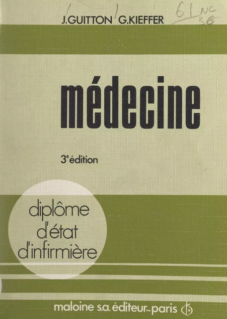 Médecine - Jean Guitton, Georges Kieffer - FeniXX réédition numérique