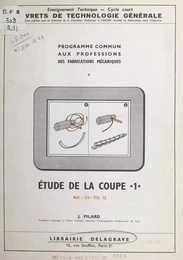 Étude de la coupe (1). Ref. C1-TG15