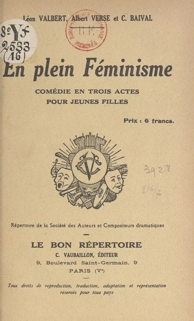 En plein féminisme - Claude Baival, Léon Valbert, Albert Verse - FeniXX réédition numérique