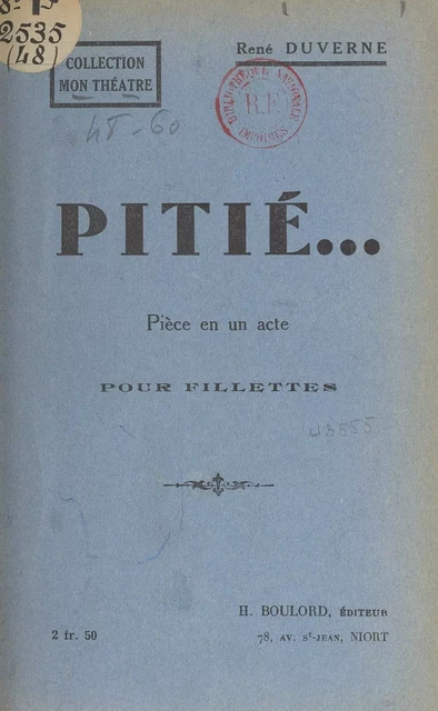 Pitié... - René Duverne - FeniXX réédition numérique