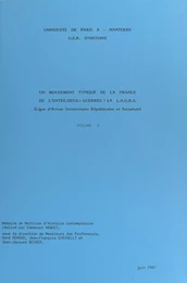 Un mouvement typique de la France de l'entre-deux-guerres : la L.A.U.R.S. (Ligue d'action universitaire républicaine et socialiste) (2)