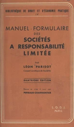 Manuel-formulaire des sociétés à responsabilité limitée