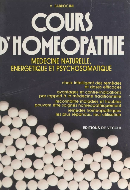 Cours d'homéopathie - Vincenzo Fabrocini - FeniXX réédition numérique